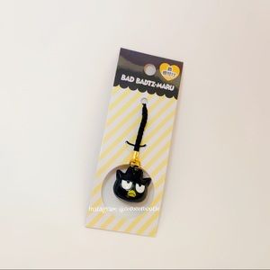 🧡 SOLD 🧡 Sanrio Japan Bad Badtz-Maru Character Bell Charm Kawaii Keychain Cute